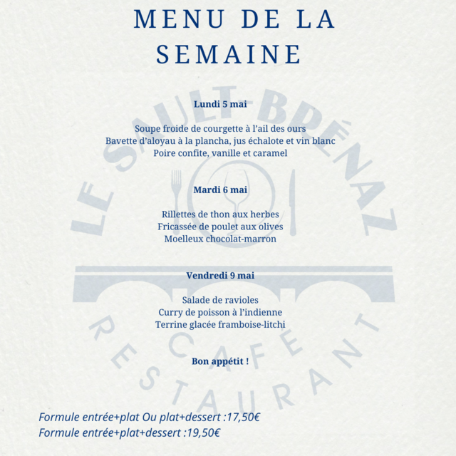 Image de l'actualité Menu de la semaine 