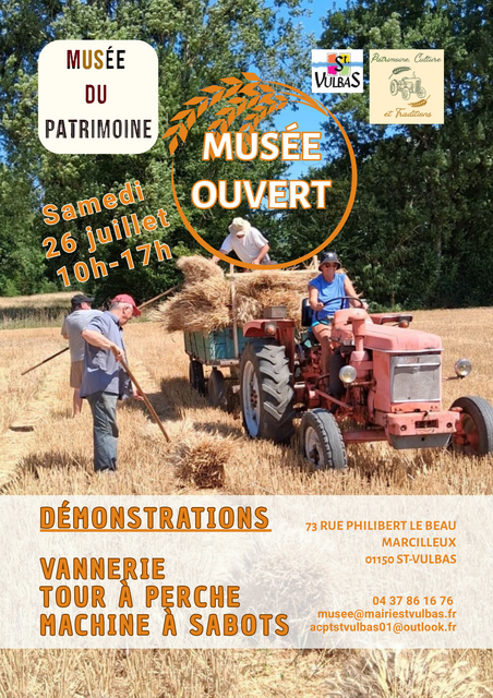 Image de l'actualité Musée vivant du patrimoine ouvert au public