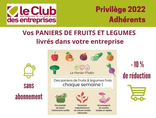 Image de l'actualité Privilège Club : PANIER-MALIN la livraison de fruits et légumes en entreprise