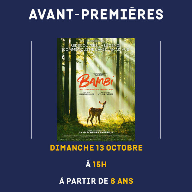 image du post Avant-première du film Bambi
