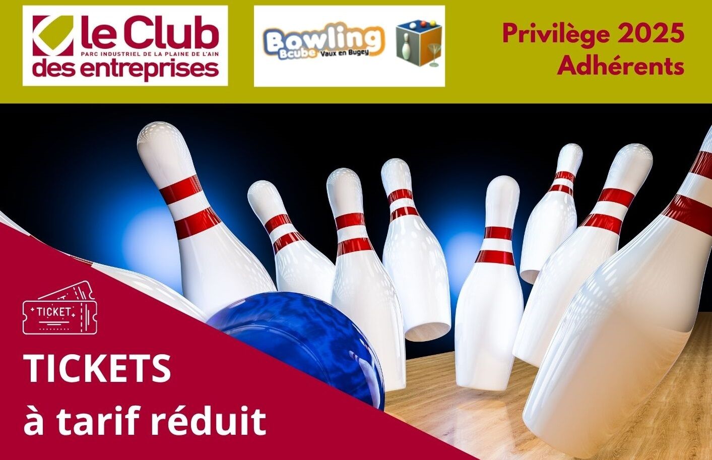 Image de l'actualité Vos tickets Bowling à tarif Club !