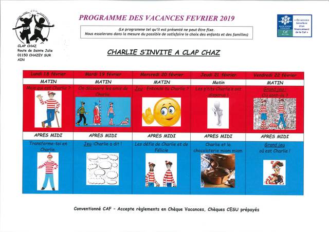 Image de l'actualité Nos animations pour les vacances de février!