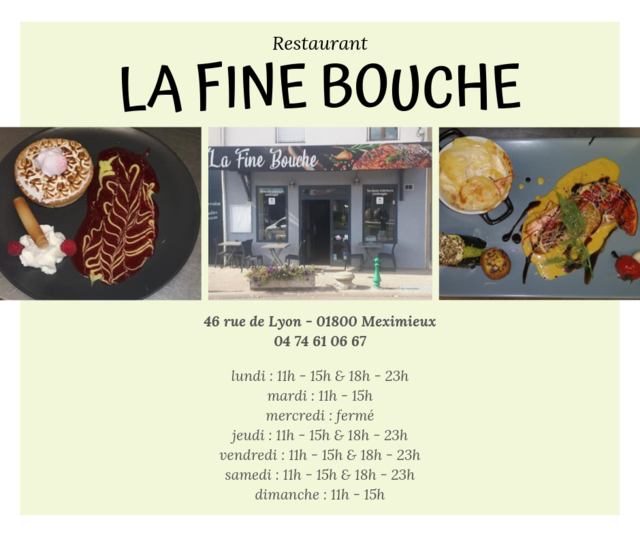 image du post NOUVEAU LAURÉAT - RESTAURANT LA FINE BOUCHE