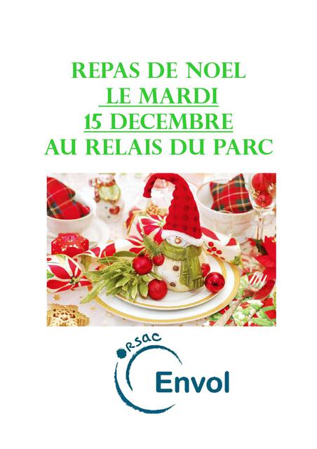 Image de l'événement REPAS DE NOËL au Relais du Parc, ENVOL ORSAC