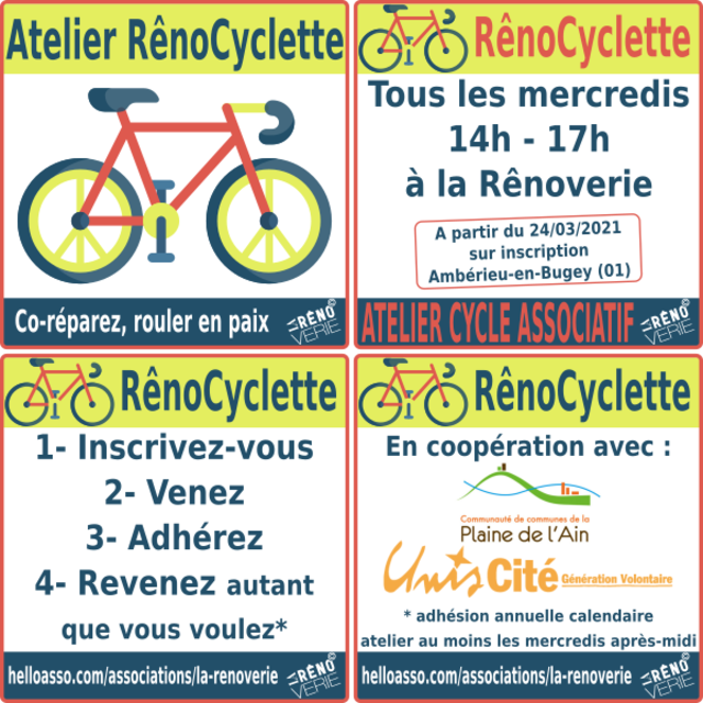 Image de l'actualité Atelier Vélo à Rênoverie tous les mercredis après-midi