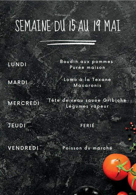 Image de l'actualité Nos plats du jour