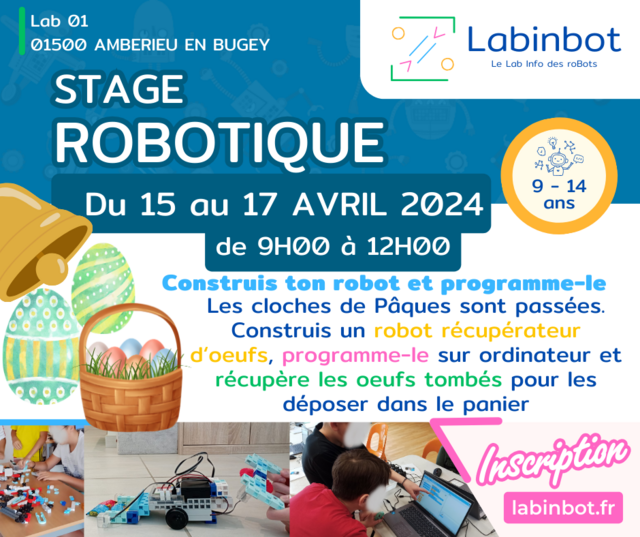 image du post Stage "Crée ton robot et programme-le"