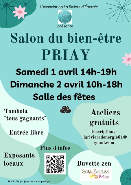 Image de l'actualité OFFRE DE BIENVENUE AU SALON BIEN-ETRE A PRIAY 1 ET 2 AVRIL