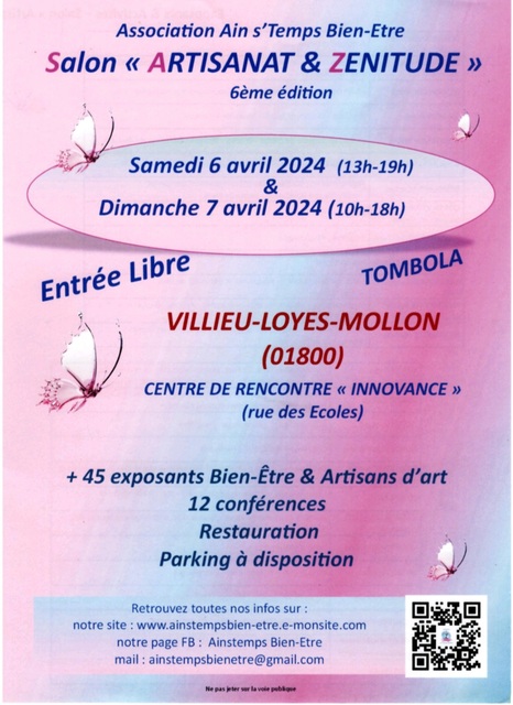 Image de l'événement Salon Artisanat & Zénitude de Villieu-Loyes-Mollon