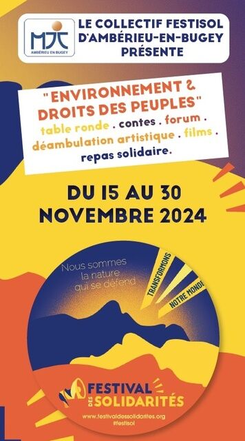 image du post FESTIVAL DES SOLIDARITÉS 2024 : ENVIRONNEMENT & DROITS DES PEUPLES