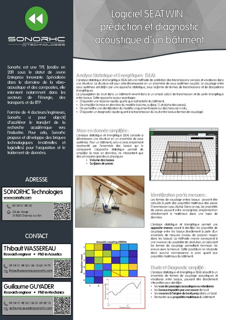 Image de l'actualité Logiciel SEATWIN : prédiction et diagnostic acoustique d’un bâtiment