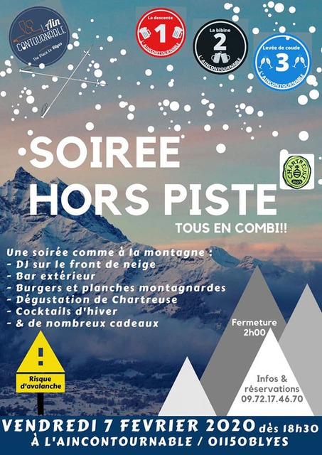 Image de l'événement Soirée Hors piste à L'aincontournable