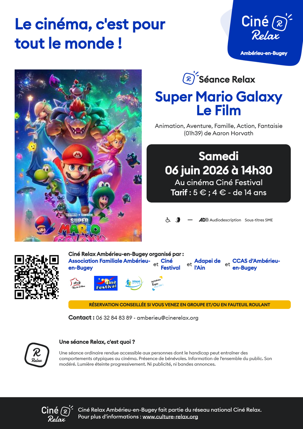 Image de l'actualité séance cinéma avec Ciné Relax