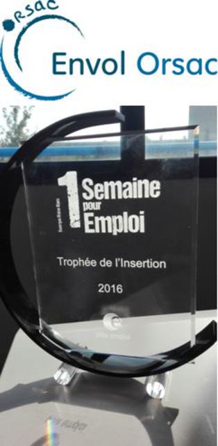 Image de l'actualité ENVOL ORSAC obtient le Trophée de l'Insertion