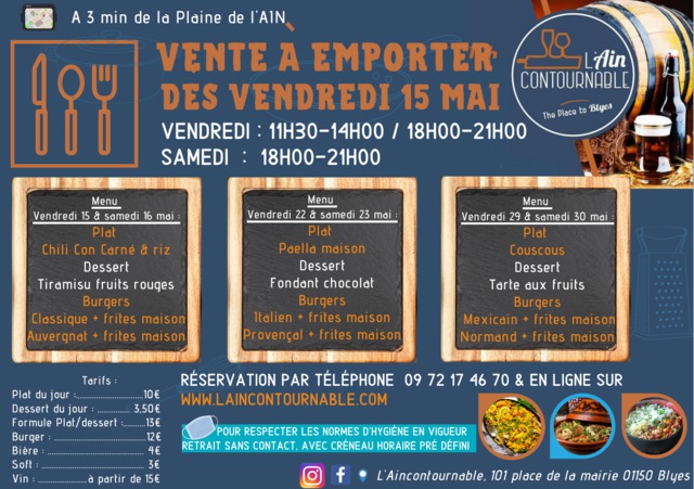 Image de l'actualité LANCEMENT DE LA VENTE A EMPORTER