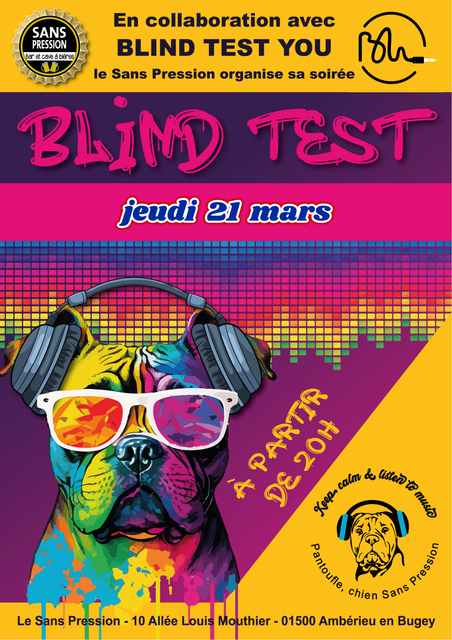 Image de l'événement Soirée Blind Test