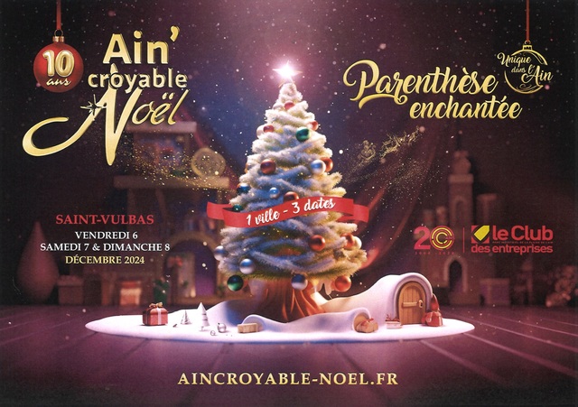 Image de l'événement Un Noël incroyable vous attend à Saint-Vulbas !