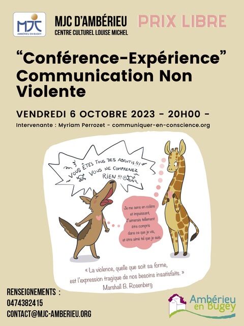 image du post Conférence - La communication non-violente