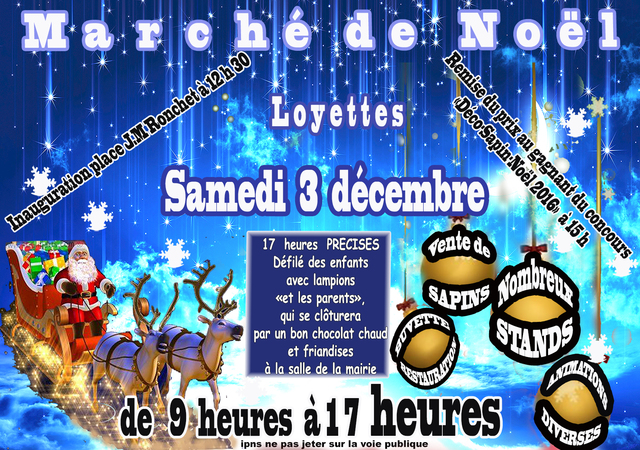 Image de l'événement Marché de noël de Loyettes