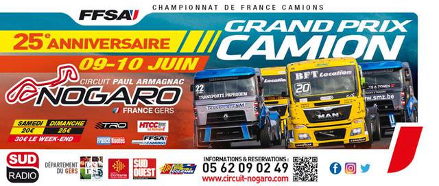 Image de l'événement RDV pilotains au GP camions de Nogaro