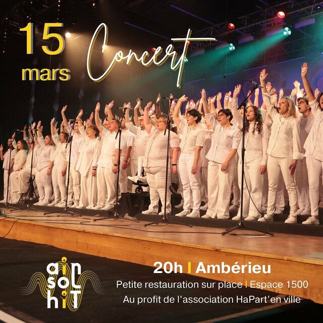 Image de l'événement Chorale Ainsolhit : Musique et solidarité pour une soirée inoubliable !