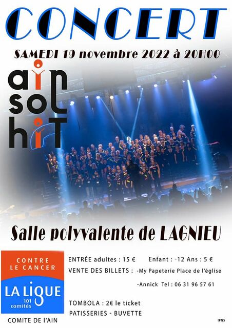 Image de l'événement Ainsolhit chante pour la Ligue contre le cancer