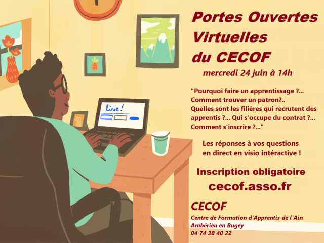 Image de l'actualité Porte Ouverte Virtuelle du CECOF 