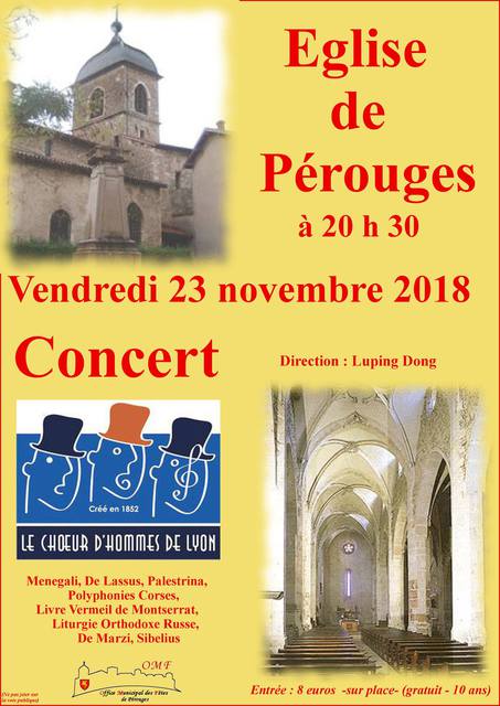 image du post Concert du Choeur d'Hommes de Lyon à Pérouges