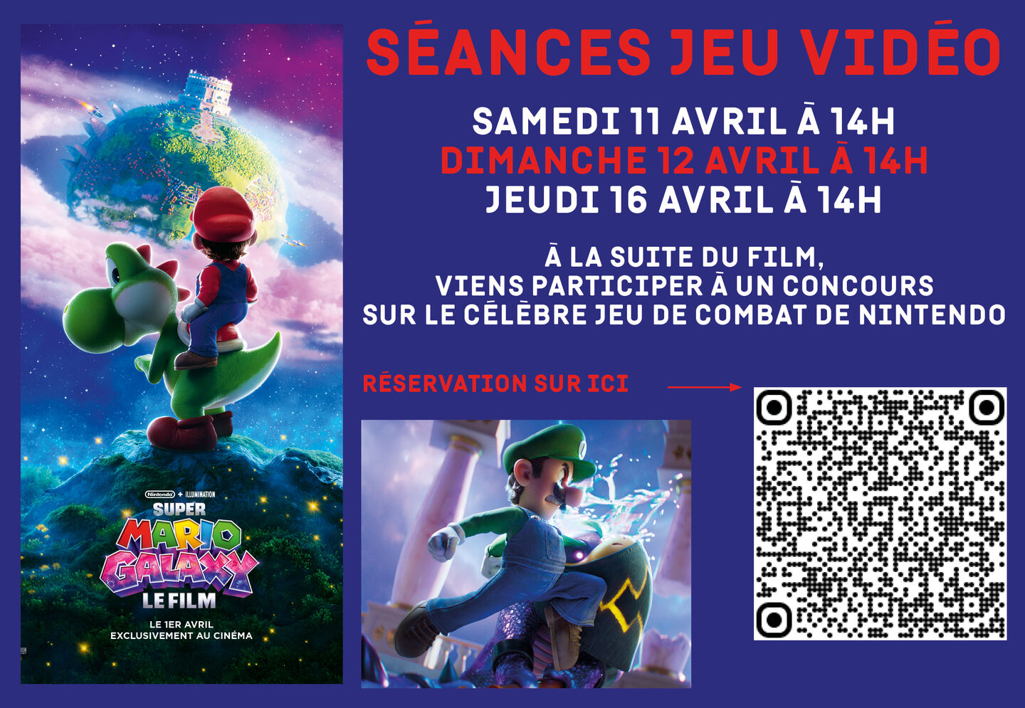 Image de l'actualité Séance JV + Super Mario Galaxy le film