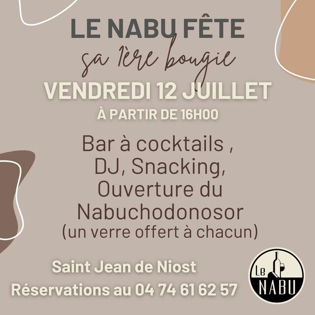 Image de l'événement Le Nabu - Fête son anniversaire