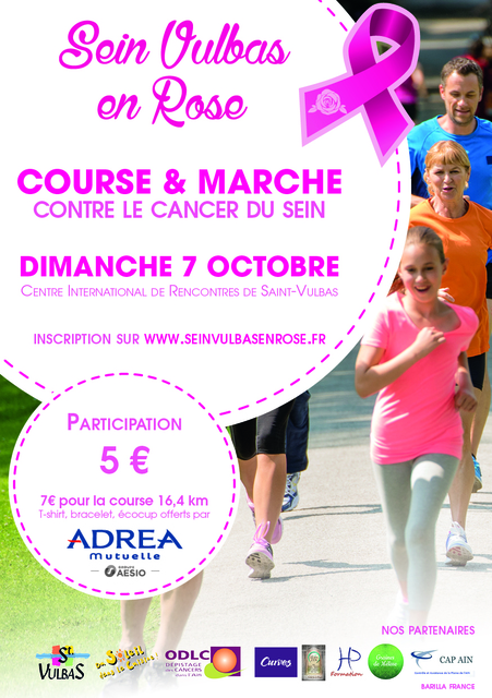 Image de l'événement 7 octobre à Saint Vulbas course marche pour Octobre rose Lutte contre le cancer du sein