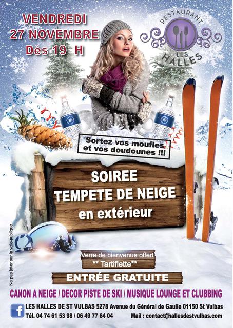 Image de l'actualité Vendredi 27 Novembre SOIREE TEMPETE DE NEIGE !