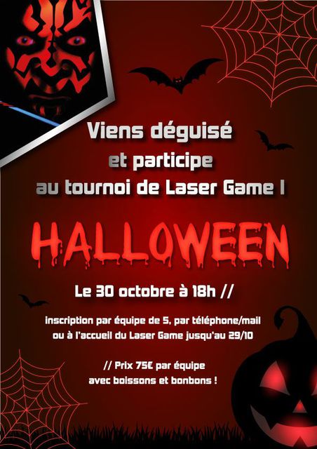 Image de l'événement Grand Tournoi d'Halloween au Lasergame01 à Ambérieu en Bugey