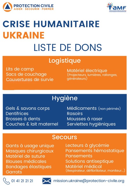 Image de l'événement Collecte solidaire pour l'Ukraine