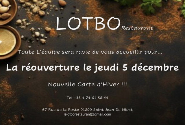 image du post Réouverture !!!