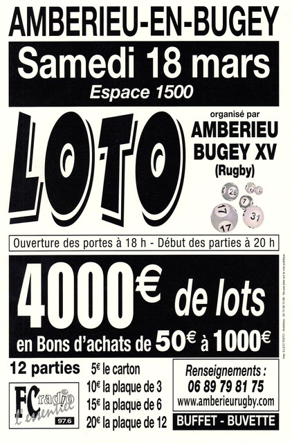 Image de l'événement Loto du Rugby