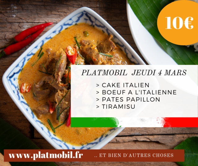 image du post Plamobil - menu du jour 10€
