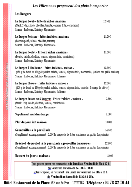 Image de l'actualité RESTAURATION A EMPORTER - HOTEL 
