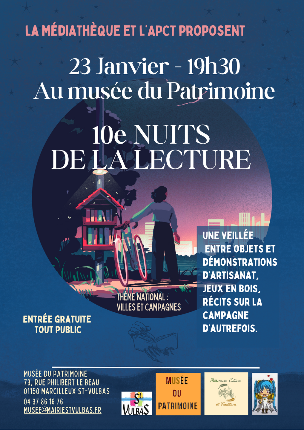 Image de l'actualité Nuit de la lecture au musée du Patrimoine