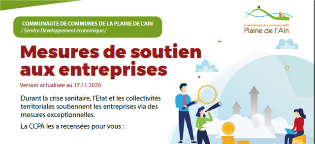 Image de l'actualité INFO SUR LES MESURES DE SOUTIEN AUX ENTREPRISES