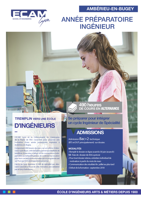 Image de l'actualité Formation ECAM 3R à Ambérieu : un tremplin vers une école d'ingénieurs