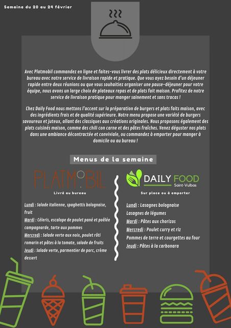 Image de l'actualité Menus de la semaine 