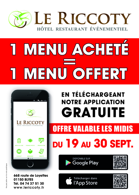 Image de l'actualité PROMOTION POUR LE LANCEMENT DE NOTRE APPLICATION
