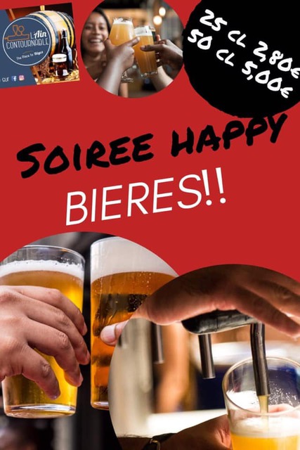 Image de l'événement Soirée de Noël Happy Bières à L'Aincontournable !!!