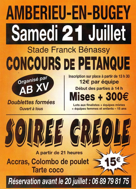 Image de l'événement Concours de Petanque