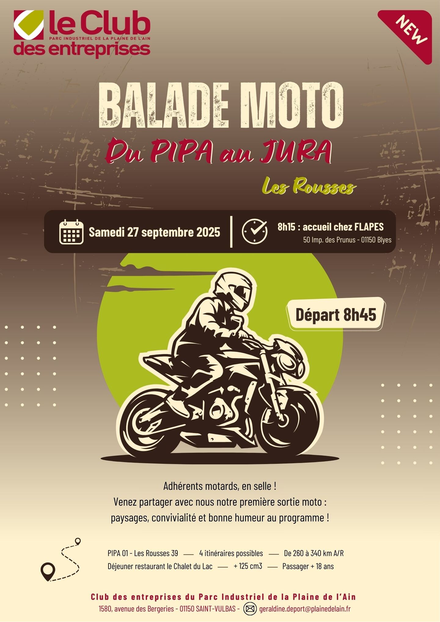 Image de l'actualité [Privilège Club] Le Club des entreprises du PIPA prend la route... en moto !