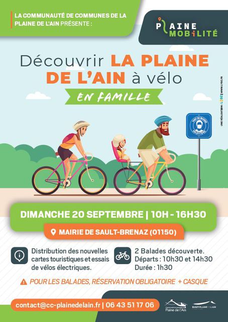 Image de l'événement Découvrir la Plaine de l'Ain à vélo en famille 